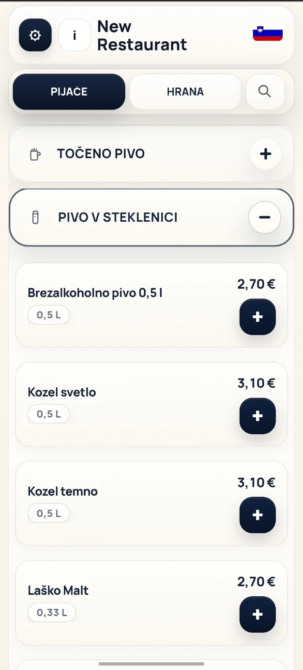 TableGoo guest menu